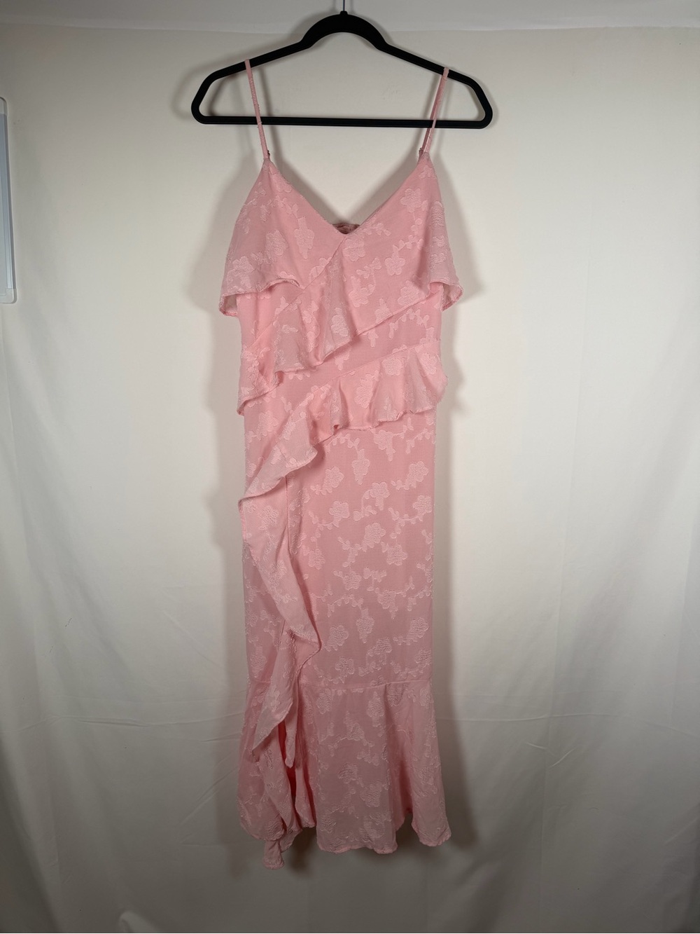 Fairy‎ Dainty Pink Ruffle Slip Dress - Women's Elegant Summer Dress